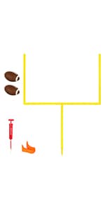 GoSports Inflataman Football Challenge - Inflatable Receiver Touchdown Toss Game