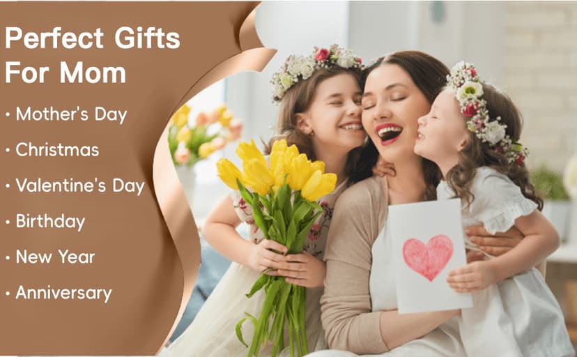 LOVELYPOD Personalized Grandma Stained Glass Sun Catcher, Photo Family Portrait Faux Window Hanging Ornament, Custom Photo Gift, Grandma Gifts, for Mom, Christmas Ornament