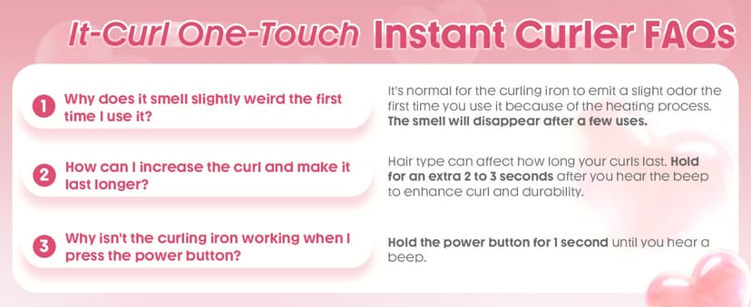SHEGLAM Automatic Curling Iron (Pink, 1.25 inch) B0G2C48SRB
