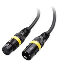 Cable Matters 2-Pack Premium XLR to XLR Cables - 6ft, Male to Female Microphone Cable, Oxygen-Free Copper (OFC) Mic Cord, Black