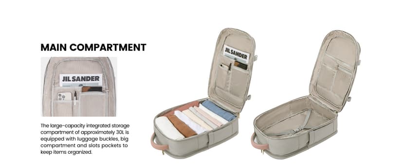 LOVEVOOK Travel Backpack For Women, 40L Carry On Backpack Flight Approved, TSA Personal Item Travel Bag Fits 17 Inch Laptop, Business Weekender Overnight Waterproof Daypack With 2 Cubes, Grey-Pink