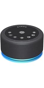 Sound Machine Alarm Clock Brown Noise White Noise Machine Night Light with Dual Alarms Backup Battery 30 Sleeping Sounds for Baby Kids Adults 32 Level Volume 5 Timers 15 Wake Up Sounds Memory Function