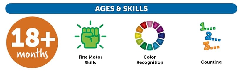 Learning Resources Spike The Fine Motor Hedgehog - Toddler Montessori Toys, Stacking Shape, Gifts For Boys And Girls, Sorting And Matching Skill Activities, Educational Games, Kindergarten