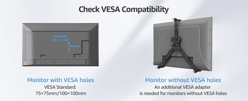 MOUNTUP Dual Monitor Stand for Desk, Monitor Arms for 2 Monitors 32 27 24 22 Inches, Height Adjustable Double Monitor Mount, VESA Mount with C-Clamp & Grommet Base, Holds 4.4-17.6lbs