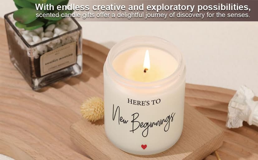 New Beginnings Gifts for Women Going Away Gifts for Coworkers Women Leaving Farewell for Coworkers Moving Away for Friends Divorce Housewarming Scented Candles Lavender