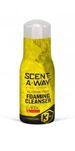 Hunters Specialties Scent-A-Way MAX Liquid Body Soap & Shampoo - Odorless Green Soap Scent Eliminator for Hunters, Trappers, Anglers, and Campers - 24 OZ