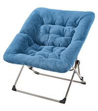 Oakham Comfy Chair for Adults, Soft Faux Fur Folding Lounge for Bedroom Living Room Dorm Rooms Flexible Reading Chair for Teens Kids, X-Large Foldable (Faux Fur-Grey)