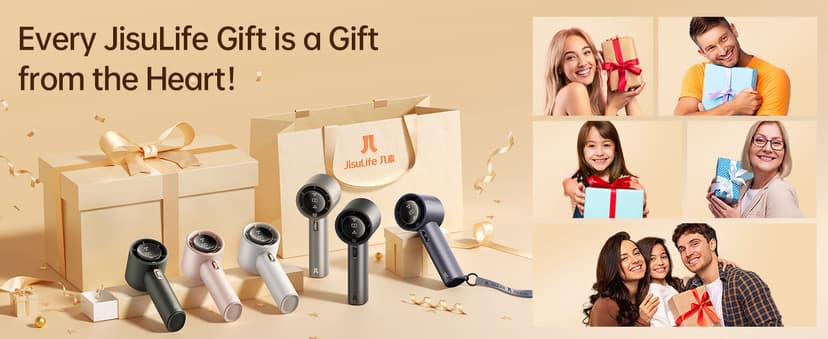 JISULIFE Handheld Fan Pro Series - Extreme Cooling Output: 1-100 Speed Scroll Wheel, Metal Body, Digital Display, 1.5H Fast Charge, 5000mAh-Portable Fan for Travel Outdoor, Gifts for Women Men(Grey)