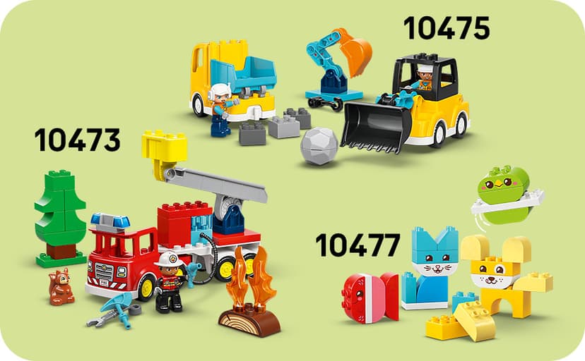 Building Toys for Boys & Girls, Ages 1.5+, Develops Fine Motor Skills, Learning Playset, 42 Pieces, Gift for Toddlers LEGO DUPLO My First Creative Vehicles 10474 B0FMS6DY4Q