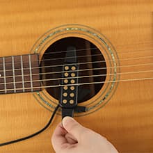 GOGHOST Clip-On Guitar Pickup for Steel-String (Not for Classical) Acoustic Guitar Pickups for 38-42 in Electric Pick Up Transducer Amplifier, Cable Length 10ft