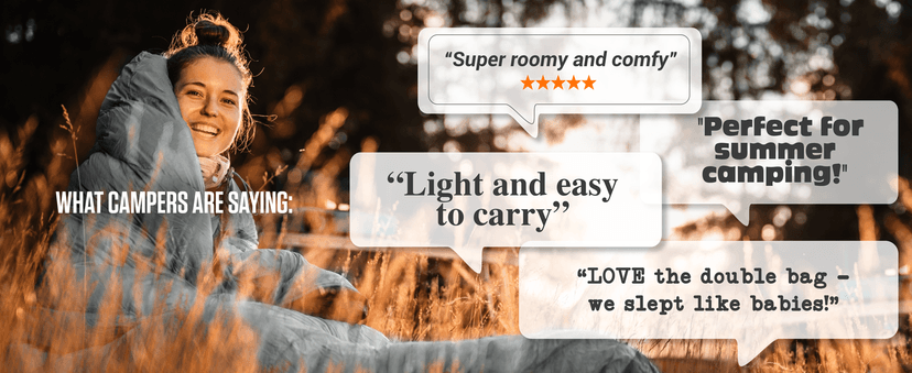 VENTURE 4TH Backpacking Sleeping Bag – XXL, Double and Single Sizes - Lightweight Warm & Cold Weather Sleeping Bags for Adults, Kids & Couples – Ideal for Hiking, Camping & Outdoor Adventures