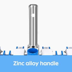 Pool Vacuum Head, Manual Cleaning Vacuum with Wheels 14'' Heavy Duty Handle Pool Vacuum Heads for Inground & Above Pools with Flexible Swivel, Swimming Pool Head for Absorb