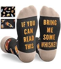 Zmart Drink Gifts for Men - Scotch Whiskey Socks for Drink Lovers, Beer Coffee Gifts