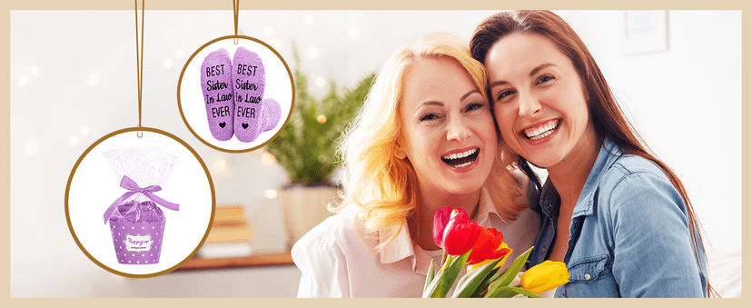 HAPPYPOP Mothers Day Socks - Sisters Aunt Gifts, Gifts for Sister Daughter Mother in Law