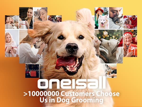 oneisall Dog Grooming Vacuum, 13000Pa Powerful 3L Dust Cup Pet Vacuum with Clipper Nail Grinder & Shedding Brush, 7 in 1 Dog Grooming Kits, Quiet, Large Capacity 3 Suction Levels, BM3
