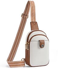 BOSTANTEN Small Sling Bag for Women Leather Crossbody Bags Fanny Pack Chest Bag for Travel