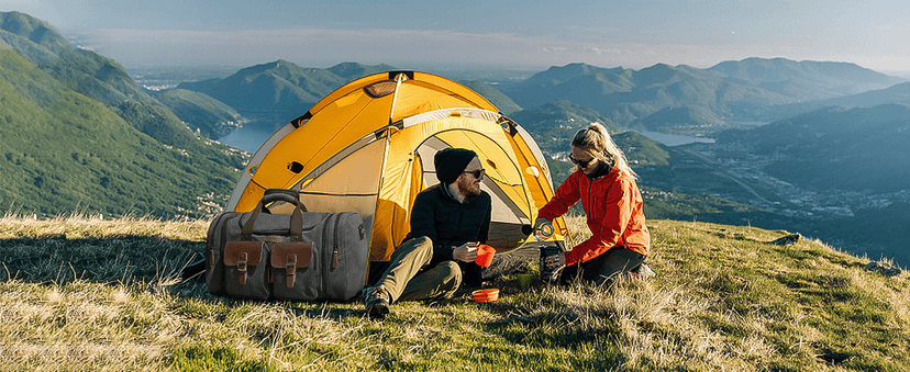 Wildroad Waxed Canvas Duffle Bag - 50L Waterproof Weekender Overnight Travel Bag