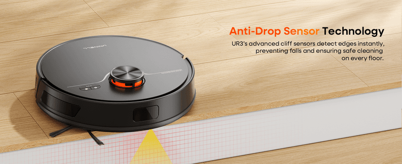 Robot Vacuum and Mop Combo,Lidar Navigation Robotic Vacuum Cleaner with 3.5L Self Emptying Station,5000Pa Vacuum Robot,180mins Runtime,No-Go&No-Mop Zones,App/Alexa/Remote Control,UR3