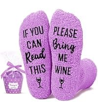 HAPPYPOP Funny Gifts for Women Men - Boba Tea Taco Gifts for Her, Bourbon Coffee Socks