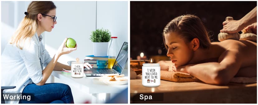 Homsolver Gifts for Women, Birthday Gifts for Women, Unique Friendship Gift for Best Friend Birthday, Her, BFF, Sisters, Besties, Mom - Funny Lavender Scented Candles