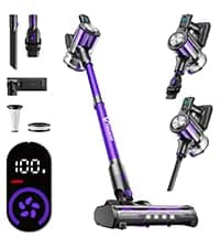 Cordless Vacuum Cleaner, 650W 55KPa 60Mins Vacuum Cleaners for Home, 8-in-1 Stick Vacuum with Charging Dock Station, Powerful Suction, Rechargeable, Versatile for Carpet, Hard Floor, Pet Hair