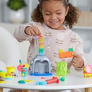 Play Doh Swirlin' Smoothies Toy Blender Playset, Play Kitchen Appliances, Kids Arts and Crafts Toys for 3 Year Old Girls and Boys and Up B0C3528VHM