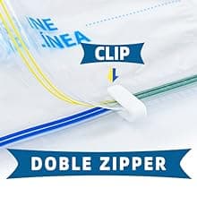 HIBAG Vacuum Storage Seal Bags, 10 Jumbo Space Saver Vacuum Sealer Bags for Clothes, Comforters, Blankets, Bedding (10J)