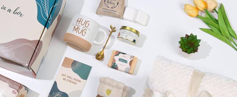 Get Well Gifts for Women Feel Better Gifts Baskets for Women After Surgery Cancer Care Gifts for Friend Sick Chemo Care Package Encouraging Pamper Comfort Wellness Box For Her