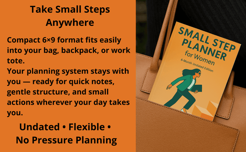 Small Step Planner for Women: A 6-Month Undated Edition