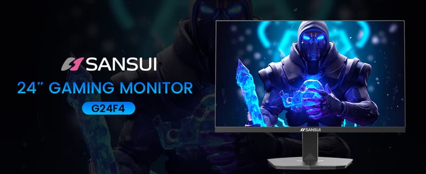 SANSUI 24 Inch Gaming Monitor 180Hz, DP 1.4 & HDMI 2.0 Ports High Refresh Rate Computer Monitor, Racing FPS RTS Modes, 1ms Response Time 110% sRGB (ES-G24F4, HDMI Cable Included)