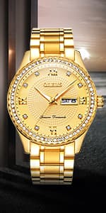 OLEVS Mens Watches Minimalist Ultra Thin Fashion Casual Analog Quartz Date Watch Waterproof Slim Simple Big Face Dress Wrist Watch Leather Band for Men