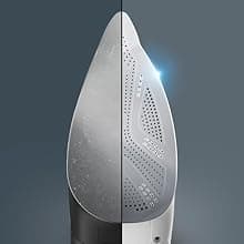 Rowenta Iron Steamer for Clothes, Focus Stainless Steel Soleplate, 400 Microsteam Holes, Powerful Steam Iron, Lightweight, Leakproof, 1725 Watts