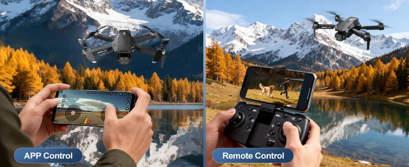 4K Drones with Camera for Adults,Foldable Drone for Beginners with 3 Batteries 36-Min Flight Time,HD FPV Transmission Drone,Mini RC Quadcopter with Gesture Selfie,One Key Start,Altitude Hold,3D Flips,3 Speed Modes Easier to use,Black