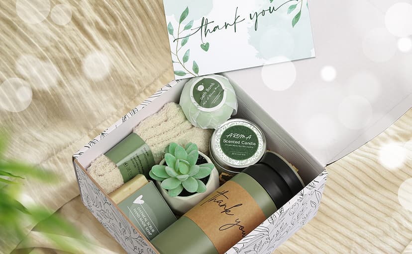 Thank You Gift Box for Women, Relaxing Spa Gifts and Self-Care Package for Mom, Grandma, Friends, Sister, Wife, Coworker, Teacher, Boss, Perfect for Birthdays, Appreciation, Retirement, or Farewell