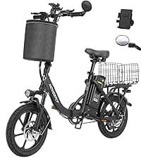 HOVERFLY OUREA 26" Electric Bike for Adults, 750W Peak Motor Mountain Ebike, 20MPH Up to 40 Miles, UL2849 Certified, 7-Speed, Removable Battery, Shock Absorber, Fat Tire Commuter E-Bike