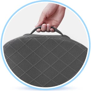 TushGuard Seat Cushion - Memory Foam Cushion for Office Chair, Car Seat, Airplane, Bleacher - Sciatica & Hip & Coccyx Pain Relief Desk Chair Cushion for Long Sitting Office Workers, Car Drivers