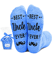 HAPPYPOP Gift Idea For Him - Gifts For New Dad Son Brother Husband Uncle, In Law Gifts, Funny Men Socks Fathers Day