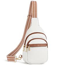 BOSTANTEN Small Sling Bag for Women Leather Crossbody Bags Fanny Pack Chest Bag for Travel