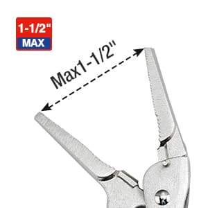 WORKPRO 4-1/2 inch Mini Long Nose Locking Pliers, Chromium-Vanadium Steel Locking Pliers, Locking Adjustable Vise Grips for Clamping Twisting Welding