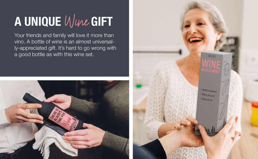 Lulu & You Wine Kit - Wine Opener Set - Wine Gift for Any Wine Enthusiast | Wine Accessories for Wine Lovers