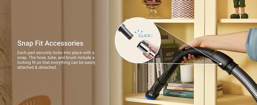 Eureka WhirlWind Bagless Canister 2.5L Vacuum Cleaner, Lightweight Vac for Carpets and Hard Floors, NEN110A, Blue