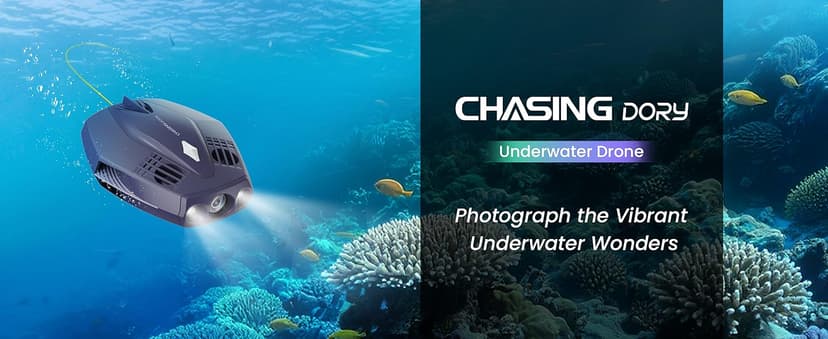Chasing Dory Underwater Drone - Palm-Sized 1080p Full HD Underwater Drone with Camera for Real Time Viewing, APP Remote Control Purple (Lightpurple)