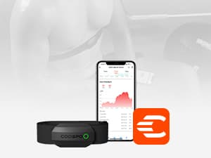 COOSPO Bluetooth Heart Rate Monitor Chest Strap H808S, ANT+ BLE HR Monitor Chest, HRM IP67 Waterproof, 300H Battery Life