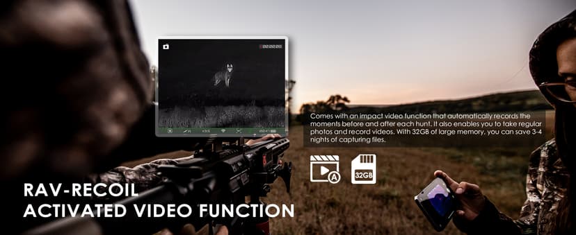 RIX Storm Thermal Imaging Rifle Scope for Hunting – High-Sensitivity Thermal Scope with Advanced Thermal Optics, NETD<25mK, 50Hz, Waterproof & Lightweight
