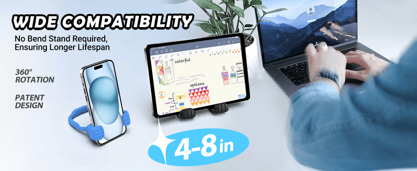 Stocking Stuffers for Teens Boys Girls Adults Cell Phone Stand Patented 2 Pack Thumbs Up Lazy Phone Holder for iPhone Cellphone Stand for Desk Fun Birthday Gifts for Kids Men Women Wife