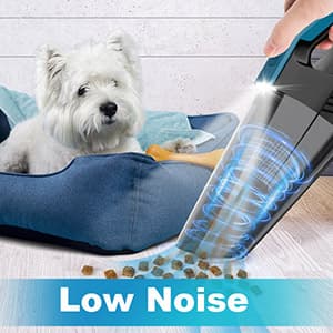 Cordless Car Vacuum Lightweight High Power Handheld Vacuum Cleaner with LED Light, Hand Vacuum for Car Home Office and Pet Hair, BlackBlue