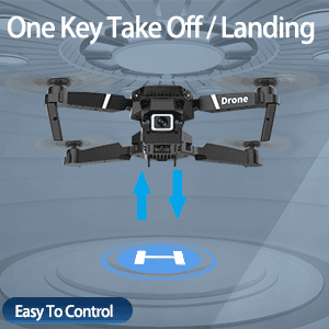 MOCVOO Drone With 1080P Camera for Adults Beginners Kids, Foldable RC Quadcopter, Toy Drones Gifts, FPV Drone Video, 2 Batteries, Carrying Case, One Key Start, Headless Mode, Waypoints fly, 360° Flips