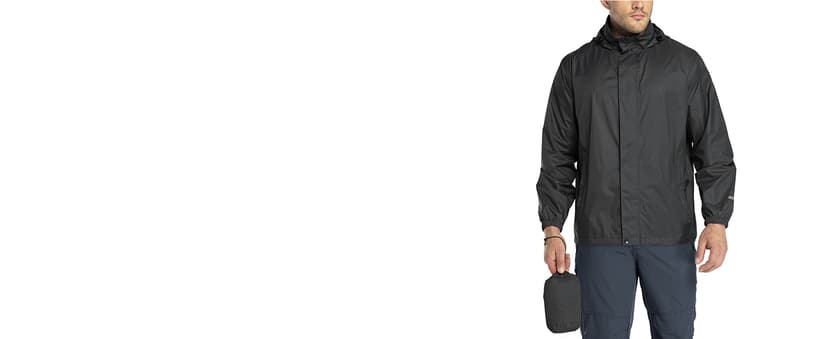 33,000ft Packable Rain Jacket Men's Lightweight Waterproof Rain Shell Jacket Raincoat with Hood for Golf Cycling Windbreaker