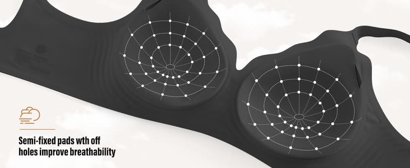 Wireless Seamless Jelly Bra for Women with Support - No Underwire Full Coverage Push Up Bras for Women