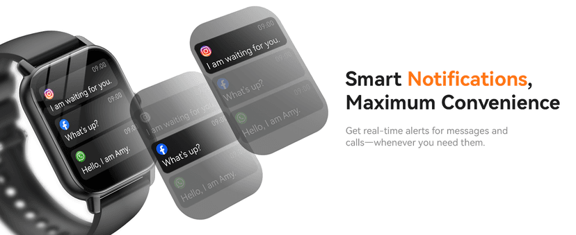 Smart Watches for Men Women(Answer/Make Call), 1.85 inch HD Fitness Tracker Watch with Activity Counter/ Sleep Monitor/ 110+ Sports Modes, IP68 Waterproof Smart Watch for Android iPhone iOS Compatible